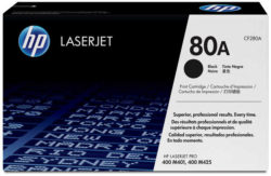 HP 80A Black Original LaserJet Toner Cartridge (CF280A)